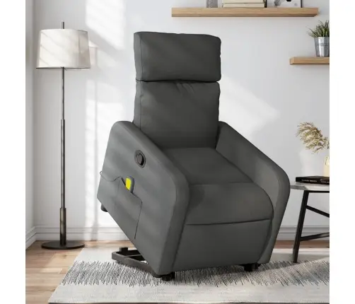 Püstitõusmist Toetav Massaažitool, Tumehall, Kangas