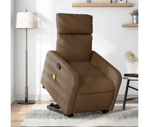 Masāžas Krēsls, Paceļams, Atgāžams, Brūns Audums Vidaxl Masāžas Krēsls, Paceļams, Atgāžams, Brūns Audums Vidaxl