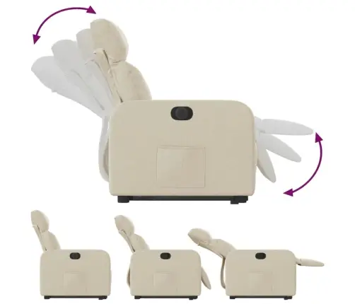 Elektriline Püstitõusmist Toetav Tugitool, Kreemjas, Kangas