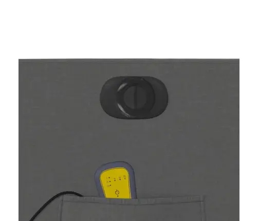 Elektriline Püstitõusmist Toetav Massaažitool, Tumehall, Kangas