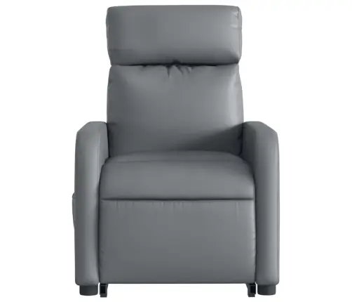 Atpūtas Krēsls, Paceļams, Atgāžams, Pelēka Mākslīgā Āda Vidaxl