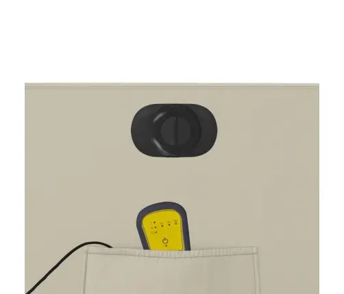 Elektrisks Masāžas Krēsls, Paceļams, Krēmkrāsas Mākslīgā Āda Vidaxl