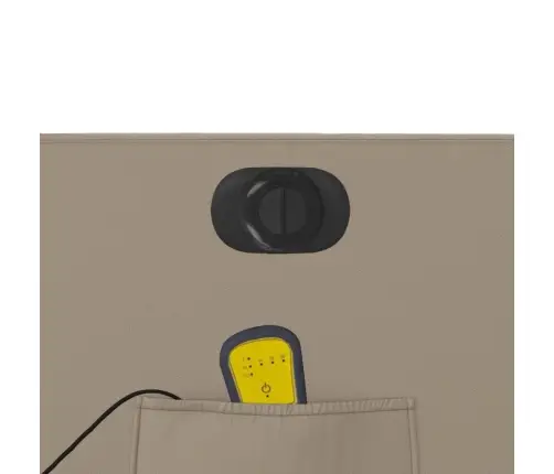 Elektrisks Masāžas Krēsls Paceļams Kapučīno Krāsas Mākslīgā Āda Vidaxl