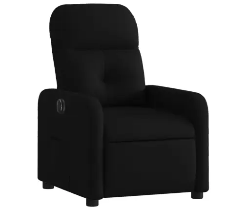Elektrisks Atpūtas Krēsls, Atgāžams, Melns Audums Vidaxl