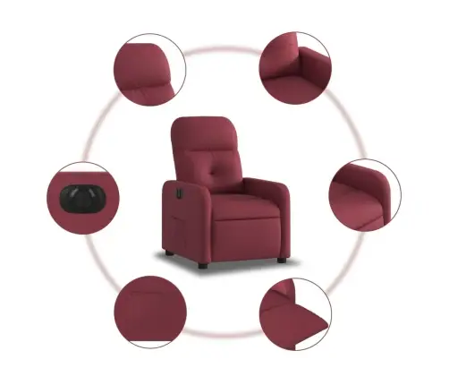 Elektriline Tugitool, Veinipunane, Kangas