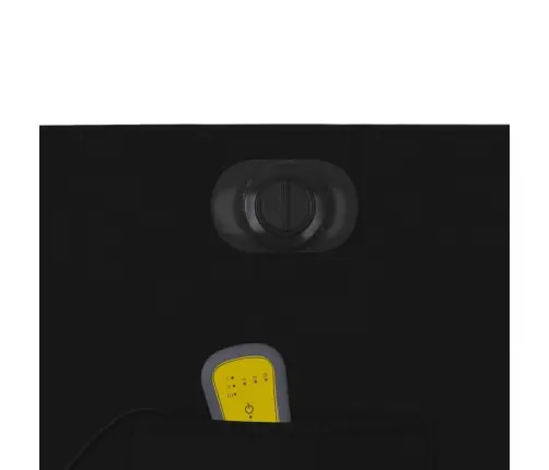 Elektrisks Masāžas Krēsls, Atgāžams, Melns Audums Vidaxl