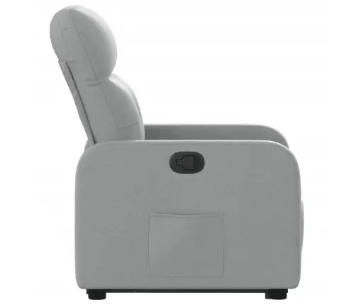 Atsistojantis Atlošiamas Krėslas, Šviesiai Pilkas, Audinys