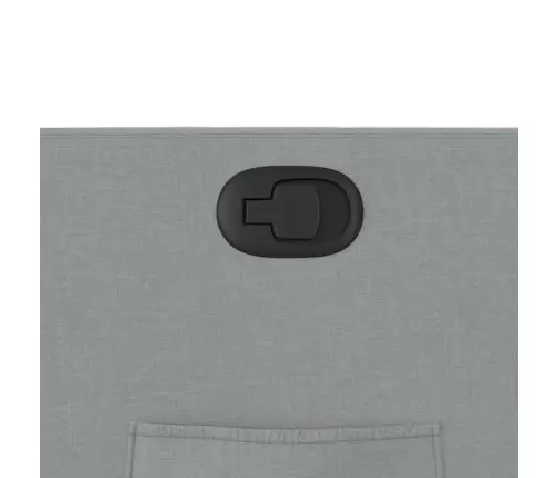 Atsistojantis Atlošiamas Krėslas, Šviesiai Pilkas, Audinys