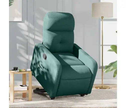 Atsistojantis Atlošiamas Krėslas, Tamsiai Žalias, Audinys