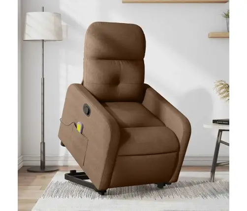 Püsti Tõusmist Toetav Massaažitool, Pruun, Kangas