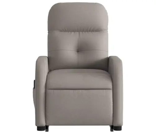 Atsistojantis Atlošiamas Masažinis Krėslas, Taupe, Audinys Atsistojantis Atlošiamas Masažinis Krėslas, Taupe, Audinys