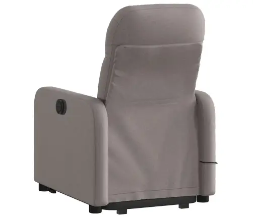 Atsistojantis Elektrinis Masažinis Krėslas, Taupe, Audinys