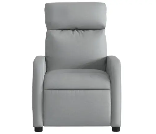 Masāžas Krēsls, Atgāžams, Gaiši Pelēks Audums Vidaxl