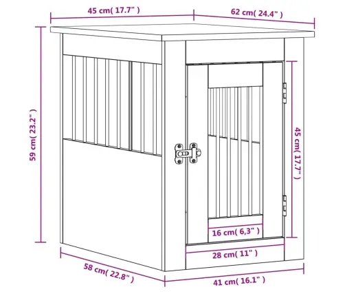 Koerapuur, Must, 45X62X59 cm Tehispuit
