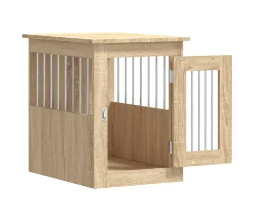 Suņu Būris, Ozolkoka Krāsa, 45X62X59 Cm, Inženierijas Koks Vidaxl