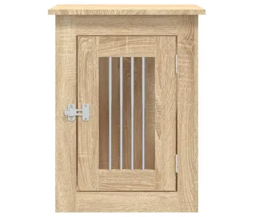 Suņu Būris, Ozolkoka Krāsa, 45X62X59 Cm, Inženierijas Koks Vidaxl