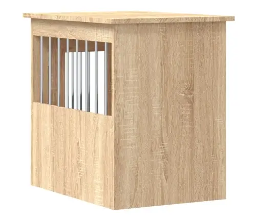 Suņu Būris, Ozolkoka Krāsa, 45X62X59 Cm, Inženierijas Koks Vidaxl
