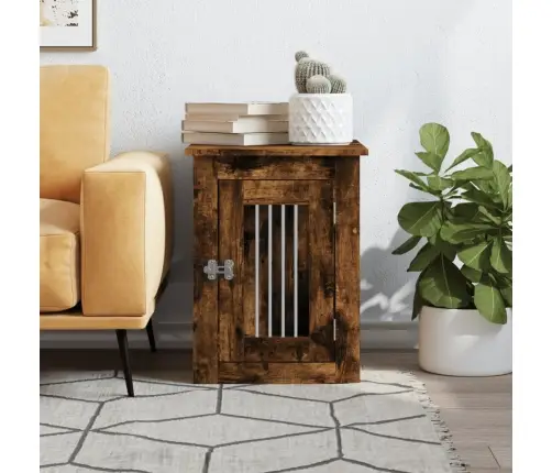 Narvas Šunims, Dūminio Ąžuolo, 45X62X59cm Apdirbta Mediena