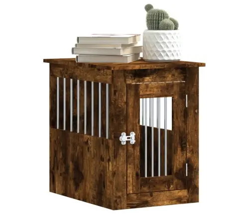 Narvas Šunims, Dūminio Ąžuolo, 45X62X59cm Apdirbta Mediena