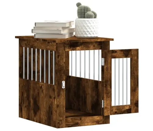 Narvas Šunims, Dūminio Ąžuolo, 45X62X59cm Apdirbta Mediena