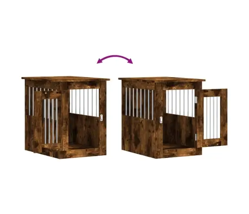 Narvas Šunims, Dūminio Ąžuolo, 45X62X59cm Apdirbta Mediena