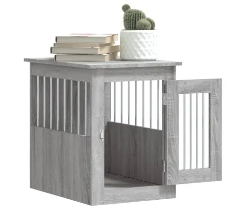 Narvas Šunims, Pilkas Ąžuolo, 45X62X59cm Apdirbta Mediena