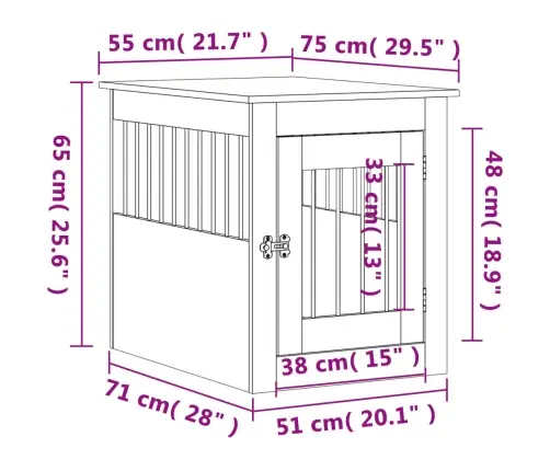 Koerapuur, Must, 55 X 75 X 65 cm Tehispuit