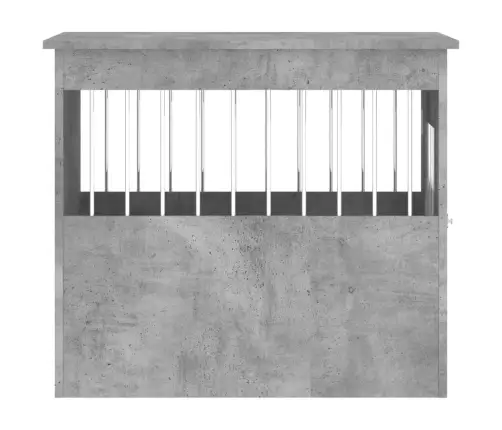 Suņu Būris, Betona Pelēks, 55X75X65 Cm, Inženierijas Koks Vidaxl