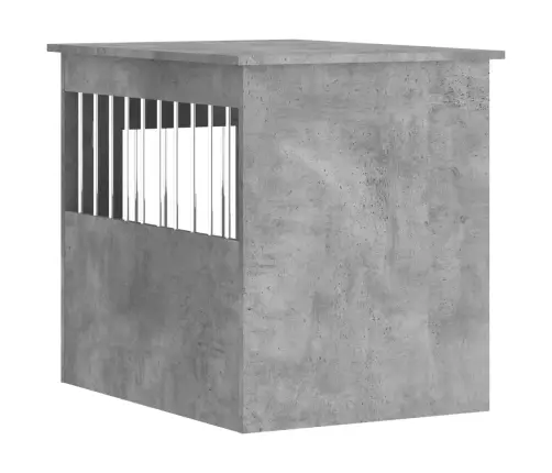 Suņu Būris, Betona Pelēks, 55X75X65 Cm, Inženierijas Koks Vidaxl