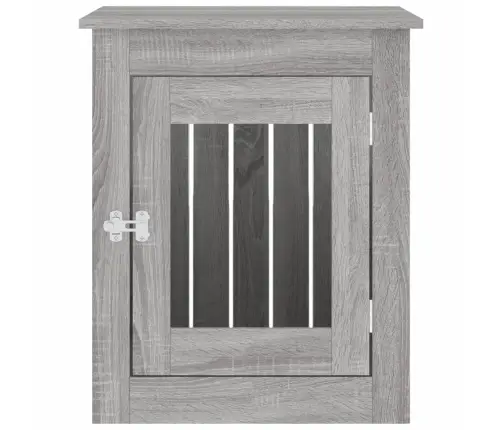 Suņu Būris, Pelēka Ozola, 55X75X65 Cm, Inženierijas Koks Vidaxl