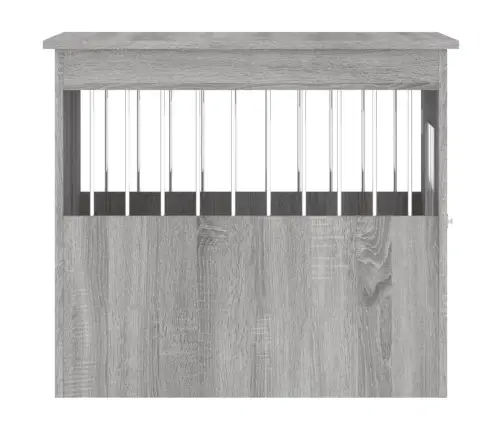 Suņu Būris, Pelēka Ozola, 55X75X65 Cm, Inženierijas Koks Vidaxl