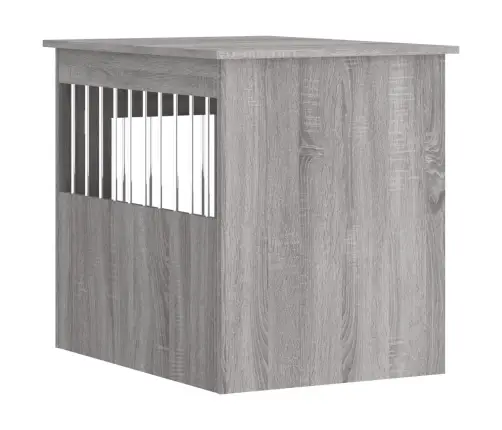 Suņu Būris, Pelēka Ozola, 55X75X65 Cm, Inženierijas Koks Vidaxl