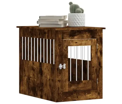 Suņu Būris, Ozolkoka Krāsa, 55X80X68 Cm, Inženierijas Koks Vidaxl