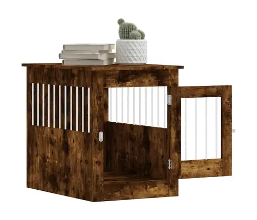 Suņu Būris, Ozolkoka Krāsa, 55X80X68 Cm, Inženierijas Koks Vidaxl