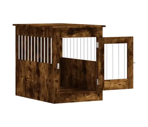 Suņu Būris, Ozolkoka Krāsa, 55X80X68 Cm, Inženierijas Koks Vidaxl