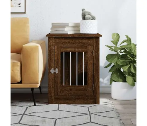 Narvas Šunims, Rudas Ąžuolo, 55X80X68cm Apdirbta Mediena