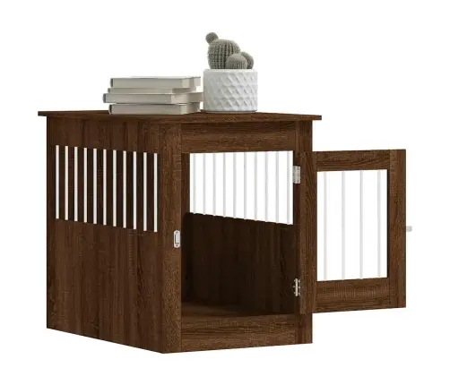 Narvas Šunims, Rudas Ąžuolo, 55X80X68cm Apdirbta Mediena