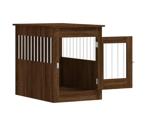 Narvas Šunims, Rudas Ąžuolo, 55X80X68cm Apdirbta Mediena