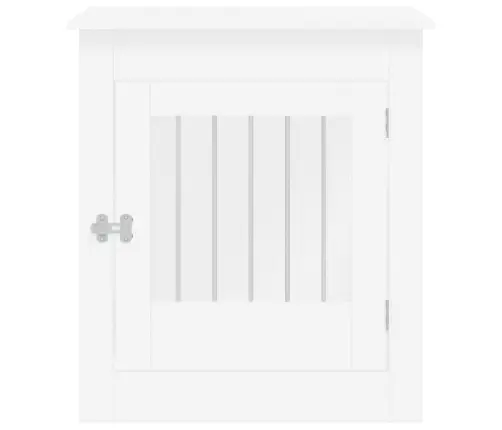 Suņu Būris, Balts, 64,5X80X71 Cm, Inženierijas Koks Vidaxl