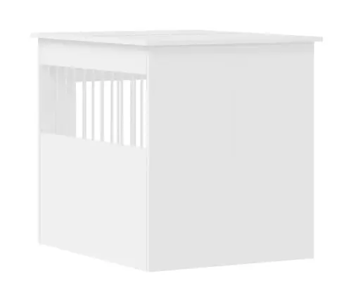 Suņu Būris, Balts, 64,5X80X71 Cm, Inženierijas Koks Vidaxl