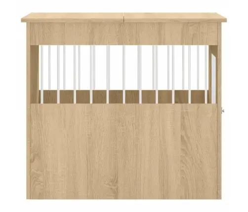Suņu Būris, Ozolkoka Krāsa, 64,5X80X71 Cm, Inženierijas Koks Vidaxl