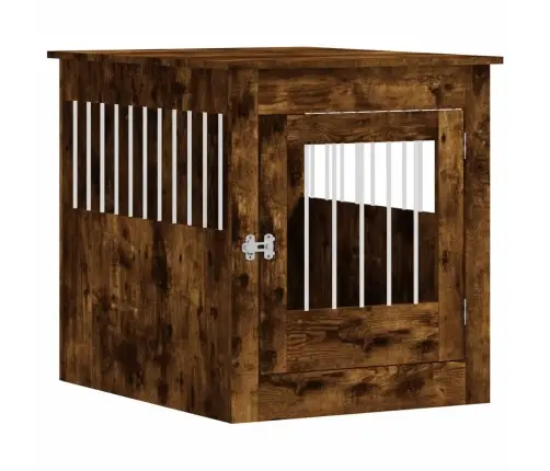 Narvas Šunims, Dūminio Ąžuolo, 64,5X80X71cm Apdirbta Mediena