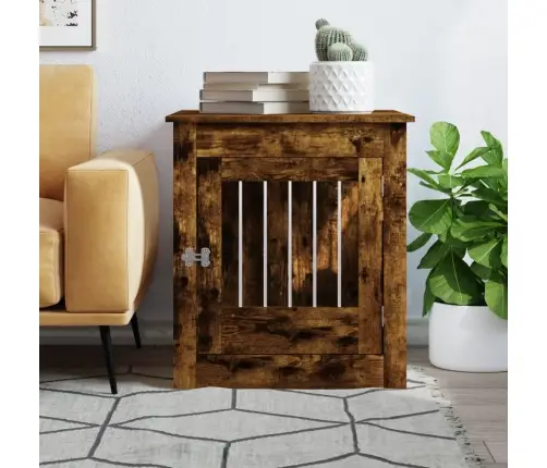 Narvas Šunims, Dūminio Ąžuolo, 64,5X80X71cm Apdirbta Mediena