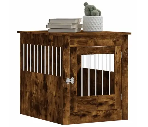 Narvas Šunims, Dūminio Ąžuolo, 64,5X80X71cm Apdirbta Mediena