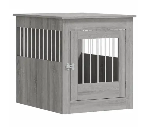 Suņu Būris, Pelēka Ozola, 64,5X80X71 Cm, Inženierijas Koks Vidaxl