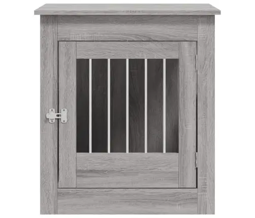 Suņu Būris, Pelēka Ozola, 64,5X80X71 Cm, Inženierijas Koks Vidaxl