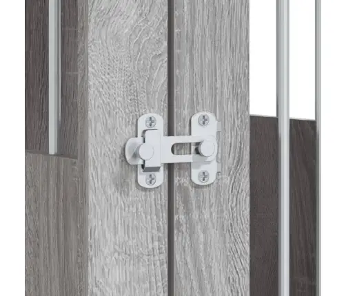 Suņu Būris, Pelēka Ozola, 64,5X80X71 Cm, Inženierijas Koks Vidaxl