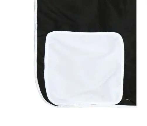 Laste Kõrge Voodi Torniga, Valge/Must, 80 X 200 cm Männipuit