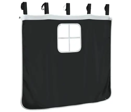 Aizkari Augstajai Gultai, Melni Ar Baltu, Poliesters Vidaxl