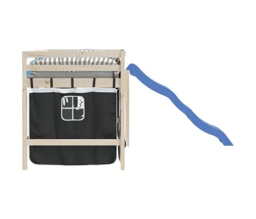 Aizkari Augstajai Gultai, Melni Ar Baltu, Poliesters Vidaxl